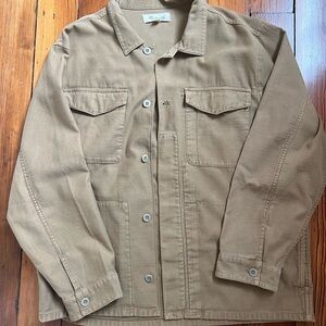 Men’s Madewell military style shirt jacket in khaki size large